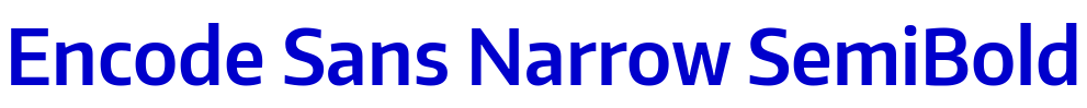 Encode Sans Narrow SemiBold fonte